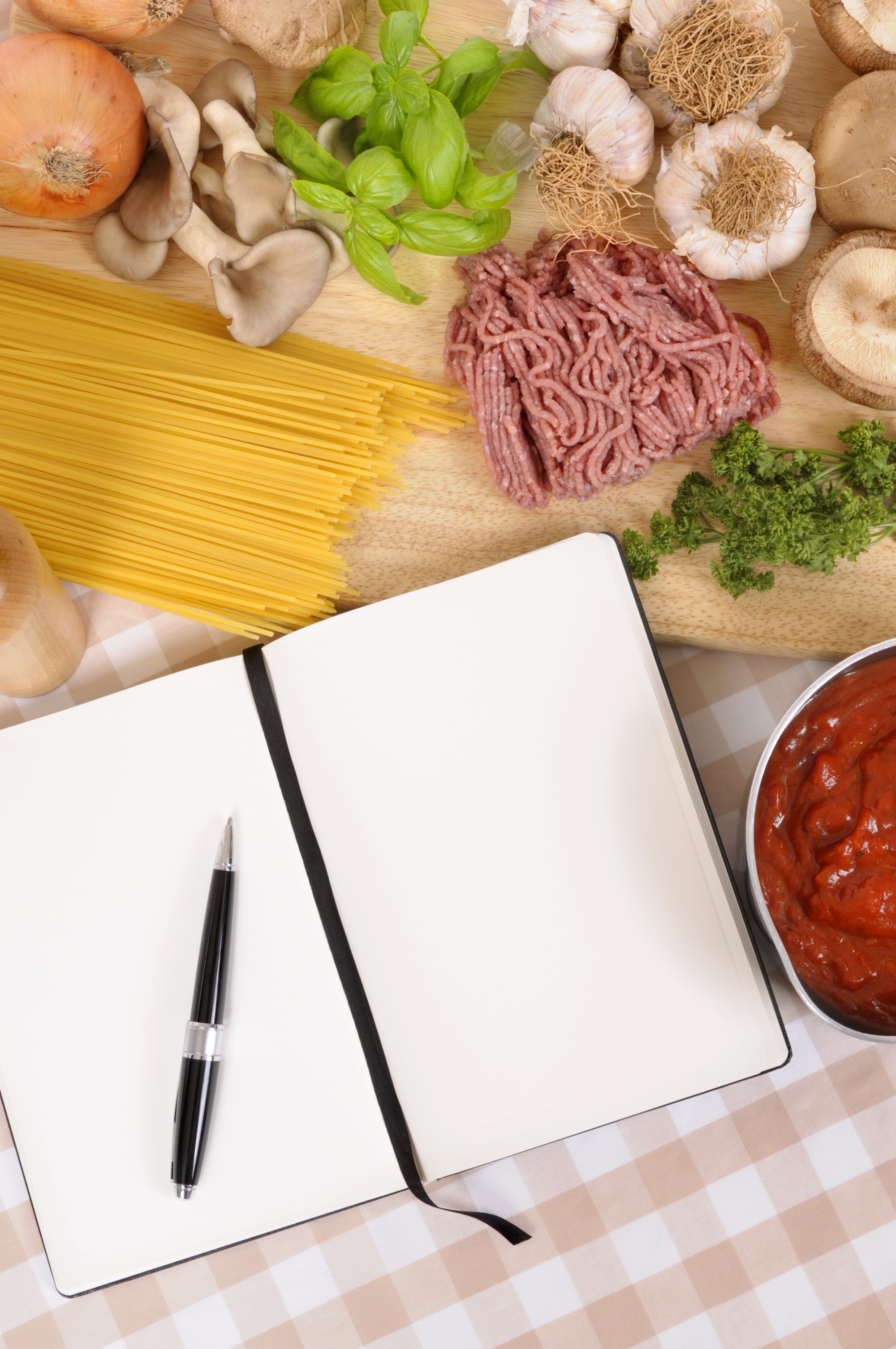 Bloc-notes con ricette e appunti tattici